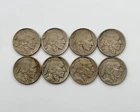 (Lot of 8) 1913 Type 1 P & D Buffalo Nickels 5C High Grade AU UNC Full Date Coin