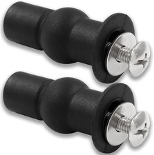 2 Pcs Toilet Seat Hinges Screws, 1.87 Inch  Expanding Rubber Bolt, Nuts,