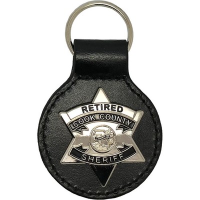 COOK COUNTY SHERIFF STAR KEY FOB: Deputy / Officer (Retired)