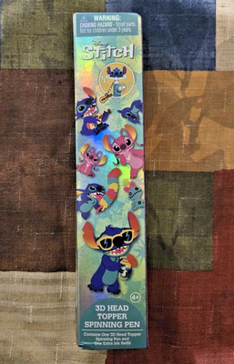 Disney Stitch 3D Head Topper Spinning Pen (Five Options) Monogram