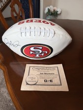 Joe Montana Signed San Francisco 49ers Football JSA COA Super Bowl XXIII