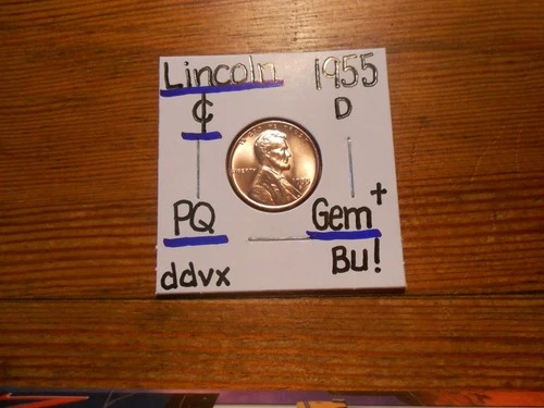 1955D Lincoln Cent Gem BU+ FANTASTIC!!!! PQ!!!! SWEEEEEEET!!!!!