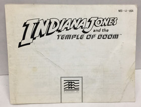 COMPLETE Indiana Jones and the TEMPLE OF DOOM Nintendo NES CIB Manual TESTED