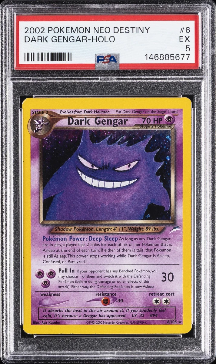 Darkness Gengar Pokémon TCG Neo Destiny Individual Collectible