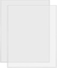 8.5" x 11" Rigid Print Protectors Clear Plastic Page Protectors Clear Rigid Top