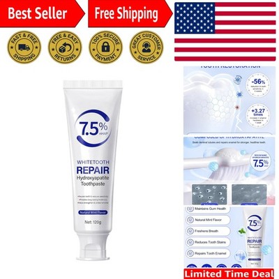 7.5% Hydroxyapatite Toothpaste for Sensitive Teeth - Fluoride-Free Mint Formula