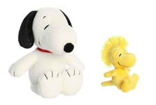 Aurora Peanuts Floppy Legs Plush Bundle, 12" Snoopy 12 inches, Multi-colored