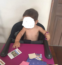 Portable Kids Inglesina Fast Table Chair High Chair / Home Restaurant Navy Blue