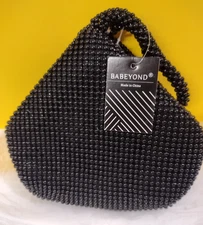 Babeyond /US-1920s/ 1920's Beaded Handbag Black