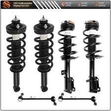 Front Rear Struts For 2011-2019 Dodge Journey w/ Coil Spring Sway Bar Links
