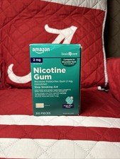 Amazon Basic Care 2MG Nicotine Gum 310 Pieces (Arctic Mint flavor) EXP 5/2026