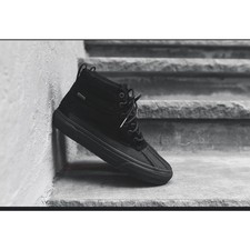 Vans Mujeres Sk8-Hi Del Pato MTE Tenis Bota de Pato Negro Gamuza Cuero talla 10