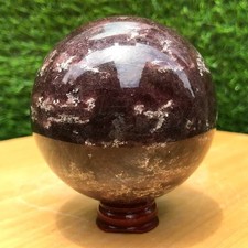 490G Rare Strawberry Ball Crystal Sphere Mineral Energy Healing Reiki