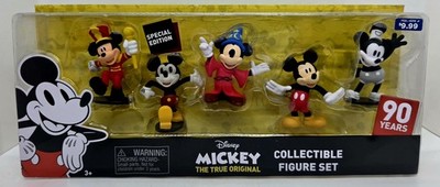 Brand New! Disney Mickey Mouse The True Original Collectible Figure Set 90 Years