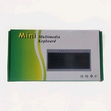 Mini Teclado Multimedia USB Compacto 88 Teclas Negro Nuevo Caja Abierta
