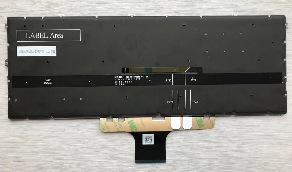 NUEVO EE. UU. Teclado HP ENVY x360 15-EW 15-ew0000 15t-ew000 15-ew0013dx 15-ew0023dx Foto 4 de 4