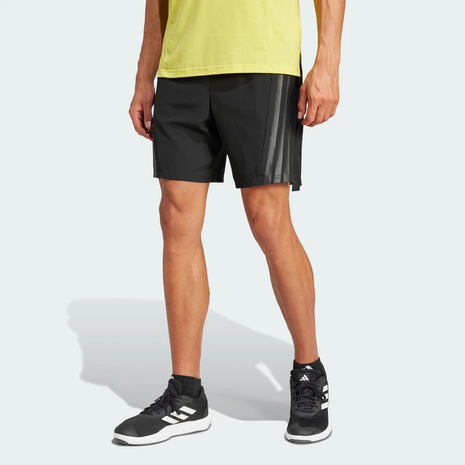 adidas men Designed-for-Training 3-Stripes Shorts