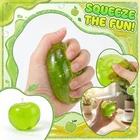 Green Apple Squishy Stress Relief Toy Sensory Animal Fidget Squeeze Toy for Kids