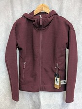 The North Face Women Sibley Textured Fleece Parka Deep Garnet Red Heather XS