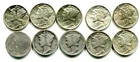 Ten Silver Dimes !! 9 Mercury, 1 Seated Liberty !