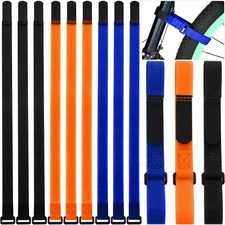 12 Pieces Bike Rack Straps 23.6 Inches Adjustable Bike Cinch Straps Wheel Sta...