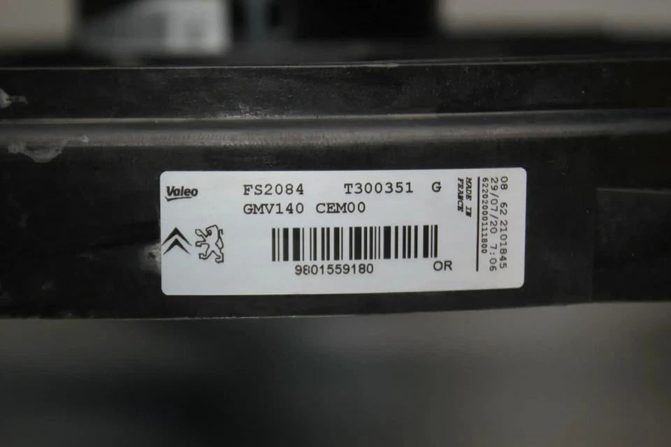 Radiator fan cooling engine cooling 9801559180 Citroen C3 III SX 1.2 THP manufactured 20 - Image 4 of 4