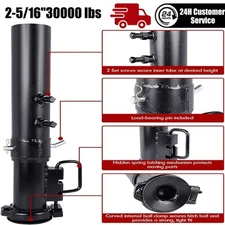 New 2-5/16" 30000lbs Capacity Heavy Duty Gooseneck Trailer Hitch Ball Coupler