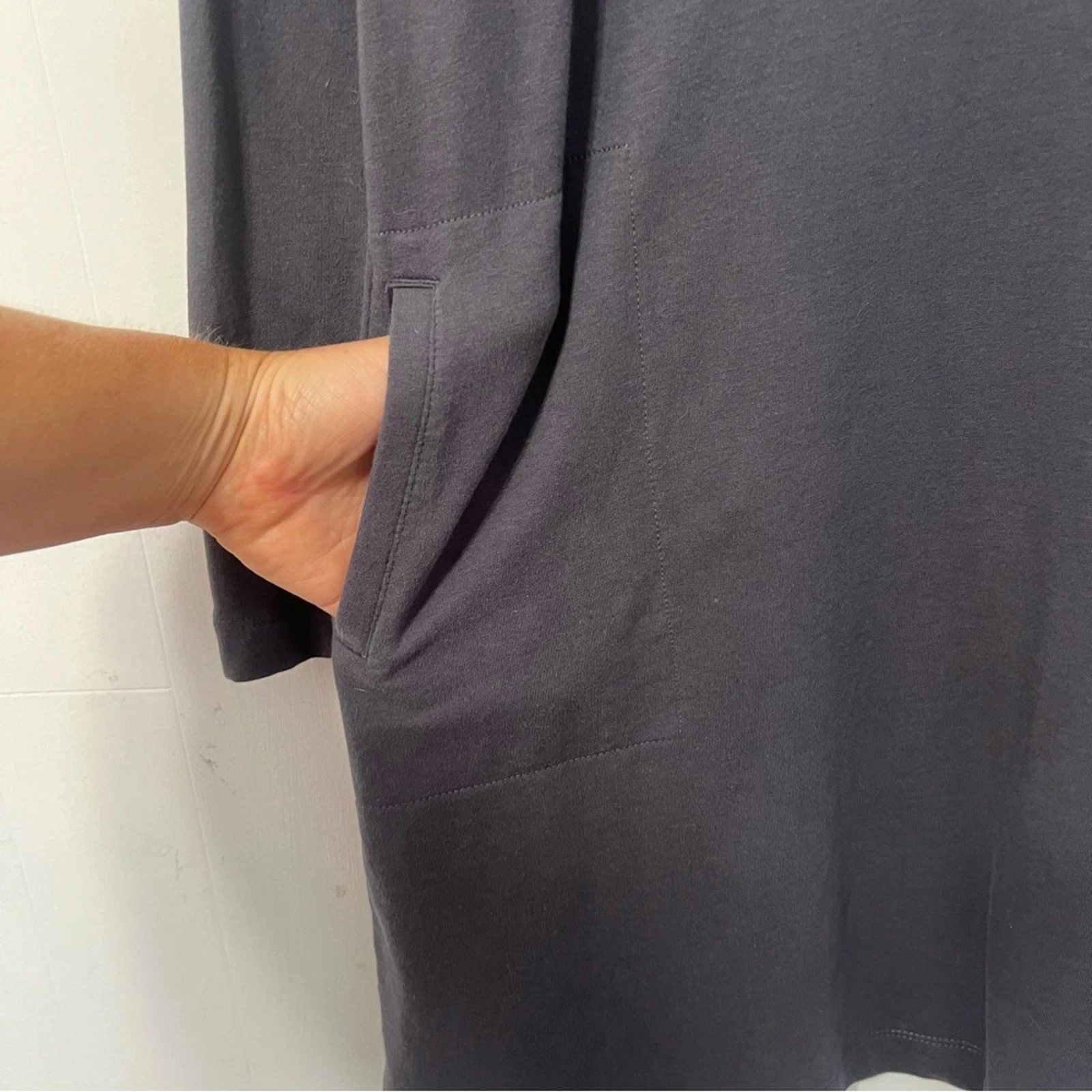 VETEMENTS Mini Abito J.Jill Pure Jill Scollo Cappuccio Manica Lunga Minimalista Contemporaneo XS