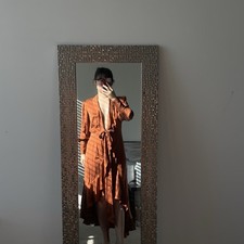 Zimmermann Rust High Low Silk Wrap NWT