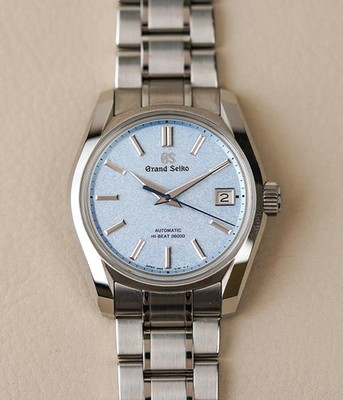 Grand Seiko Heritage SBGH295  Soko  Men's Steel Automatic Watch Blue Dial