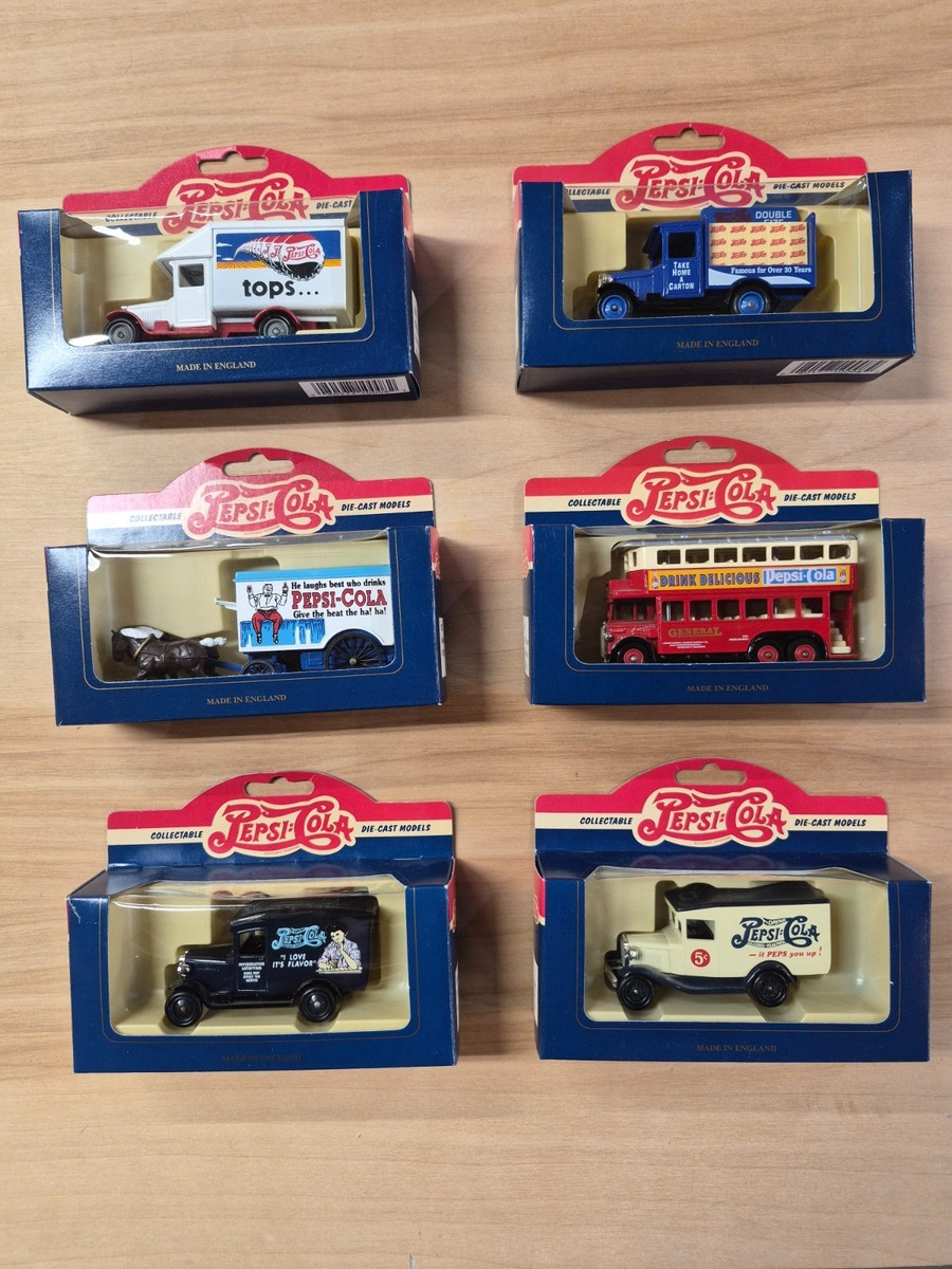 Pepsi Cola Die Cast Lledo Model Delivery vehicles, 6pcs | eBay