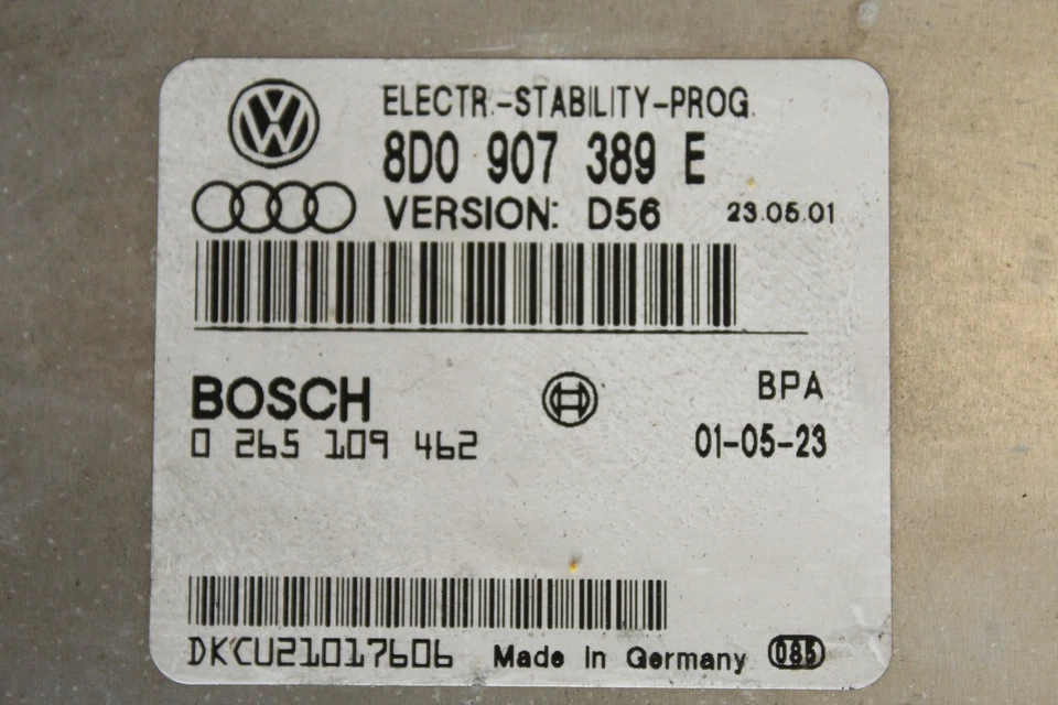 1999-2001 AUDI A4 QUATTRO ESP MÓDULO PROGRAMA DE ESTABILIDADE ELETRÔNICO UNIDADE K3470 - Imagem 4 de 4