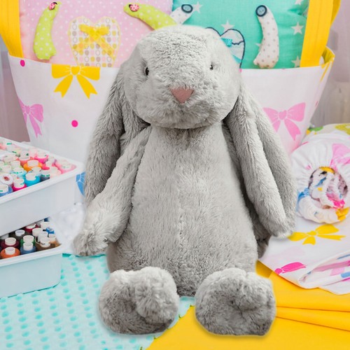 Soft Cuddly Rabbit Plush Toy Huggable Bunny Stuffed Animal Toy Easter Gift Party - Picture 8 of 9