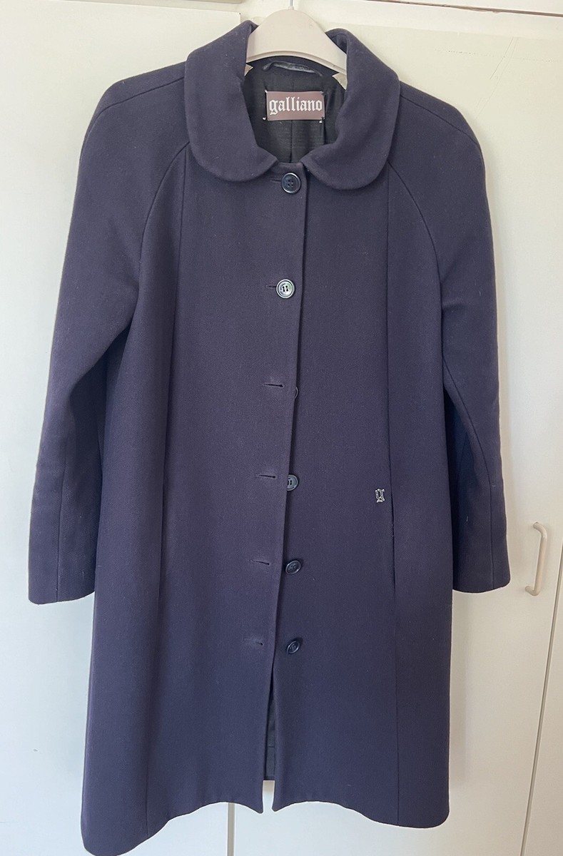 Galliano by John Galliano Women's Virgin Wool Coat IT 42 7R6918