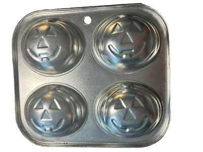 Vintage Halloween Pumpkin Jack-O-Lantern Muffin Cup Cake Pan Holiday Baking