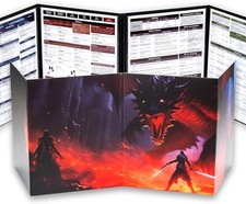 4-Panel DM Screen  Customizable DND Dungeon Master Guide with Inserts for D D