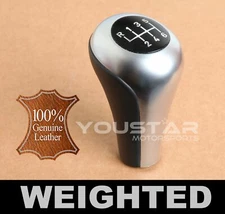 EXPRESS Leather WEIGHTED M/T Gear Shift Knob for BMW 6 Speed 1 3 5 6 Z Series