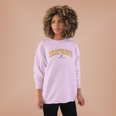 Summer Heatwave Unisex Sweatshirt, Eco-Friendly Beach Sweater, Tropical Vacation