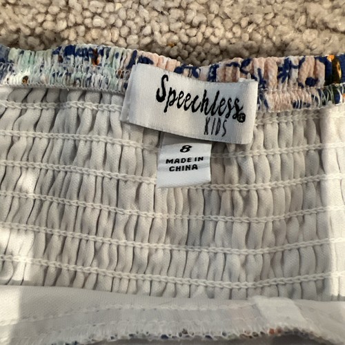 Speechless Girls Light Blue Tie Front Top & Skort Set Size 8 - Picture 5 of 8