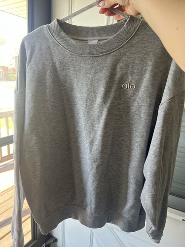 Alo Pullover Sweatshirt Gray Size S