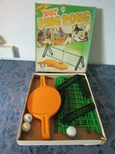 Vintage 1980's Parker Brothers Official Nerf Ping Pong Set Original Box 0273