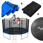 TRAMPOLINE SRING COVER JUMP MAT NET ENCLOSURE RAIN COVER ANCHOR KIT + SPRINGS