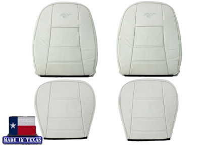For 1999 2000 2001 2002 Ford Mustang Convertible Coupe GT V6 Seat Cover In White