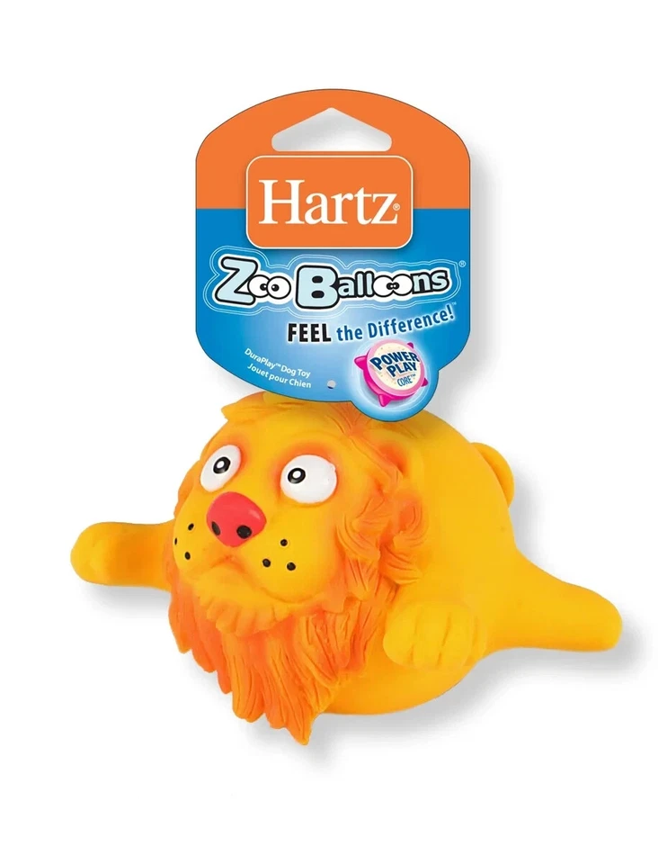 Hartz Pequeñas Cabezas de Perro Colas Estilo Surtido y Globos de Zoo Chirrido Juguete Paquete de 6 Foto 3 de 4