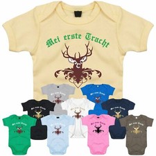Baby Body TRACHT MEI ERSTE TRACHT Hirsch Junge Bub Bayern Lederhose