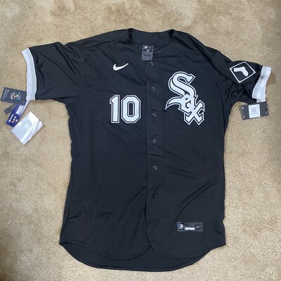 Signed Nike Authentic Yoan Moncada Chicago White Sox Black Alternate Jersey  48