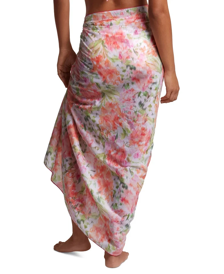 Lauren Ralph Lauren N1050 Estampado Floral Pareo Algodón Encubrimiento, Multi, Talla Única Foto 4 de 4