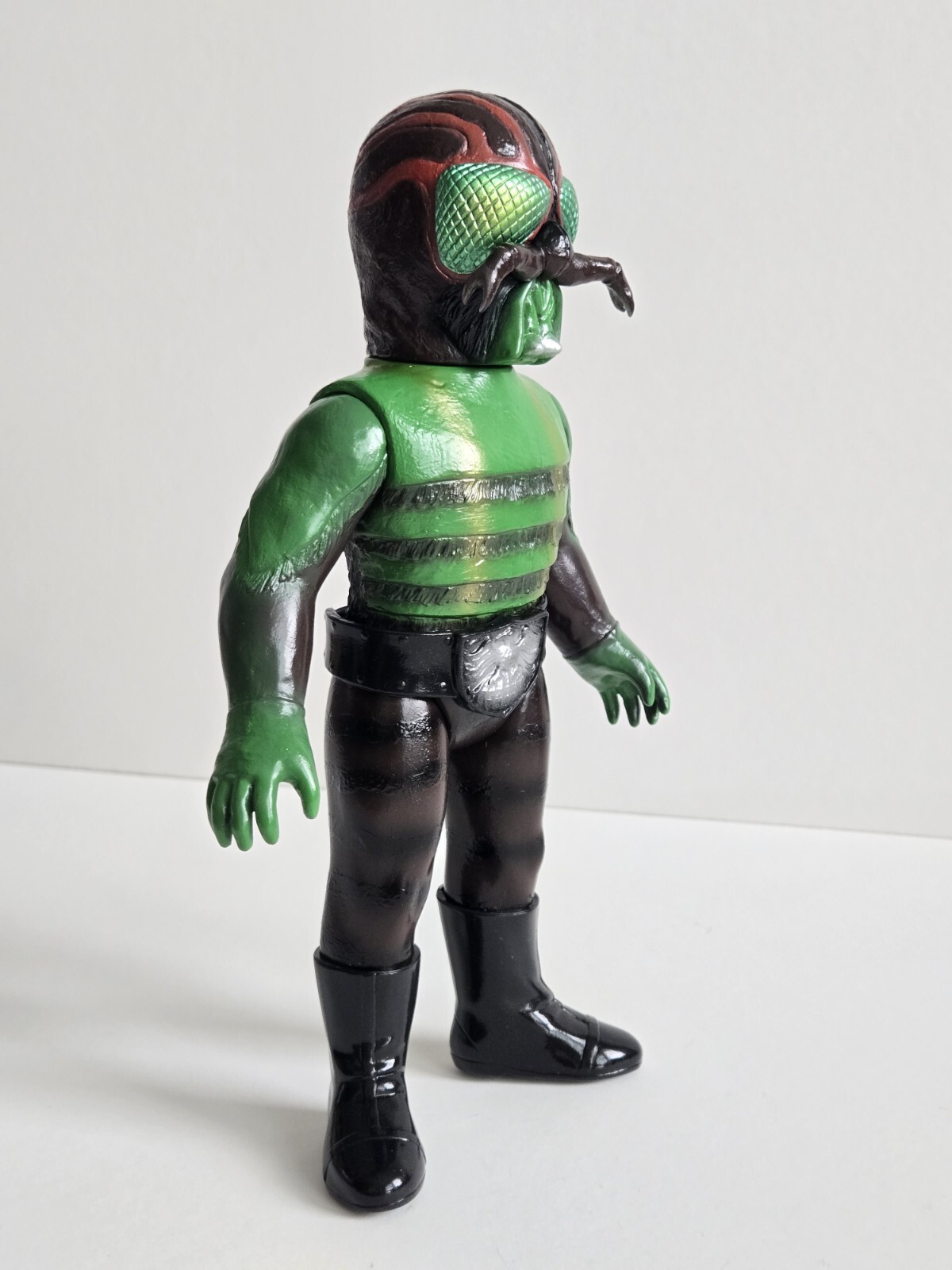 Fly Kamen Rider MediCom Toy FLY MAN Kamen Rider Sofubi Toei Retro Bullmark Japan 10