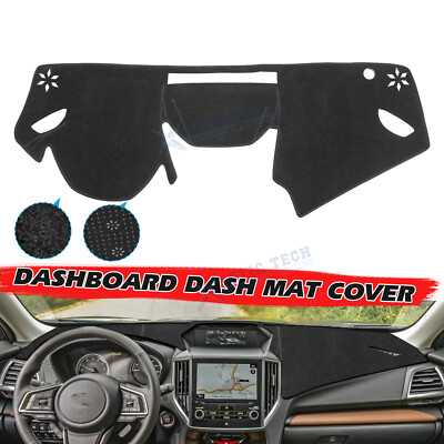 Black Pre-cut Dashboard Pad Cover Anti-Slip Dash Mat For Subaru