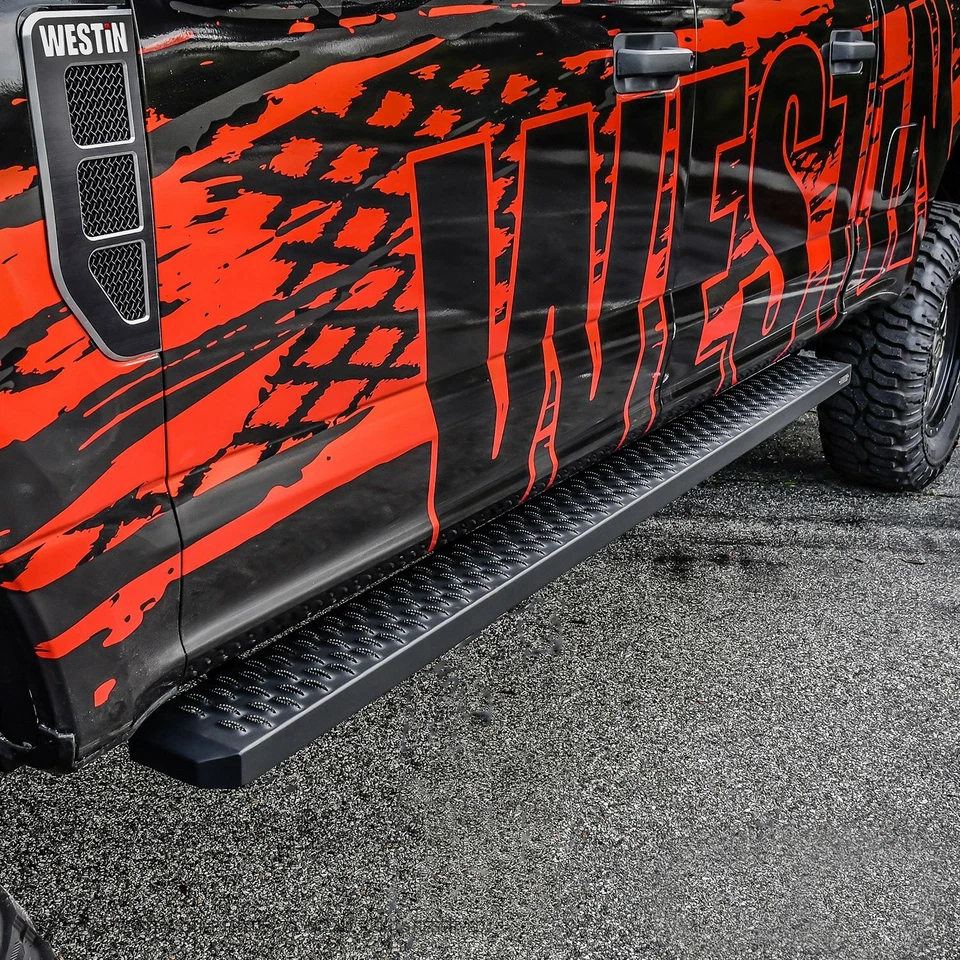 Westin 27-74725 6.25" Black Powder Coated Steel Grate Steps Running Boards Foto 4 de 4